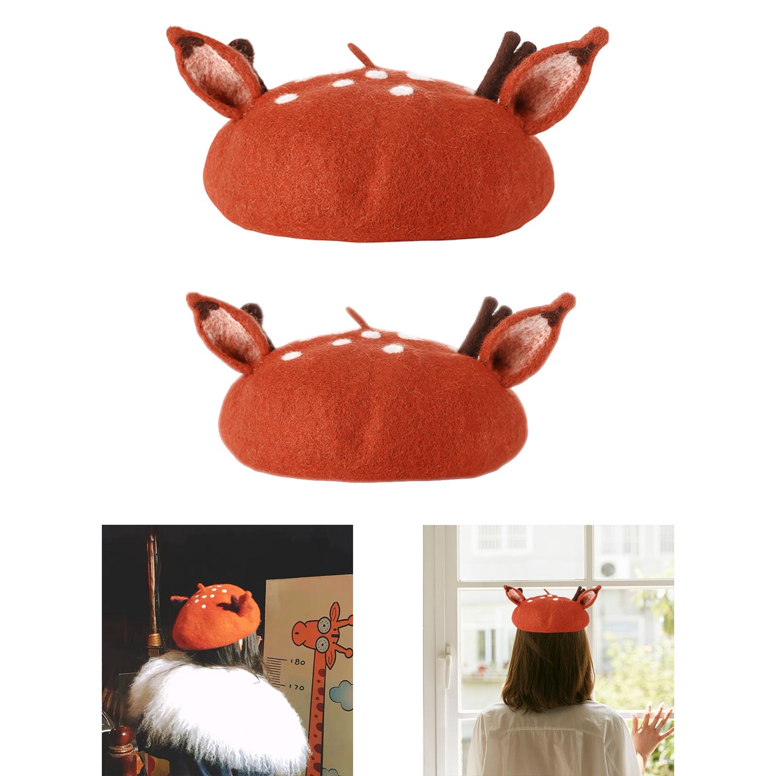 Beret French Wool - Beret Hat Portable Winter Warm Funny