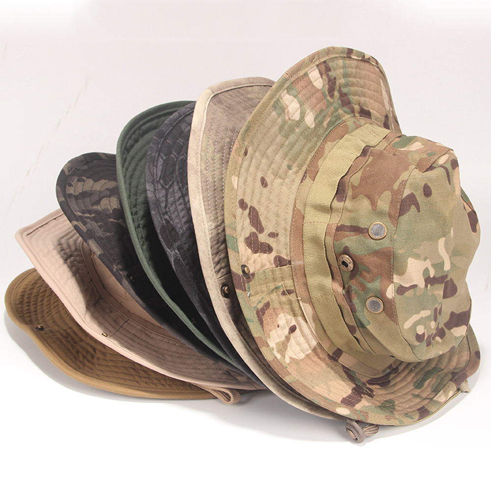 Boonie Hat Tactical - Wide Brim Camouflage Tactical Boonie Hat