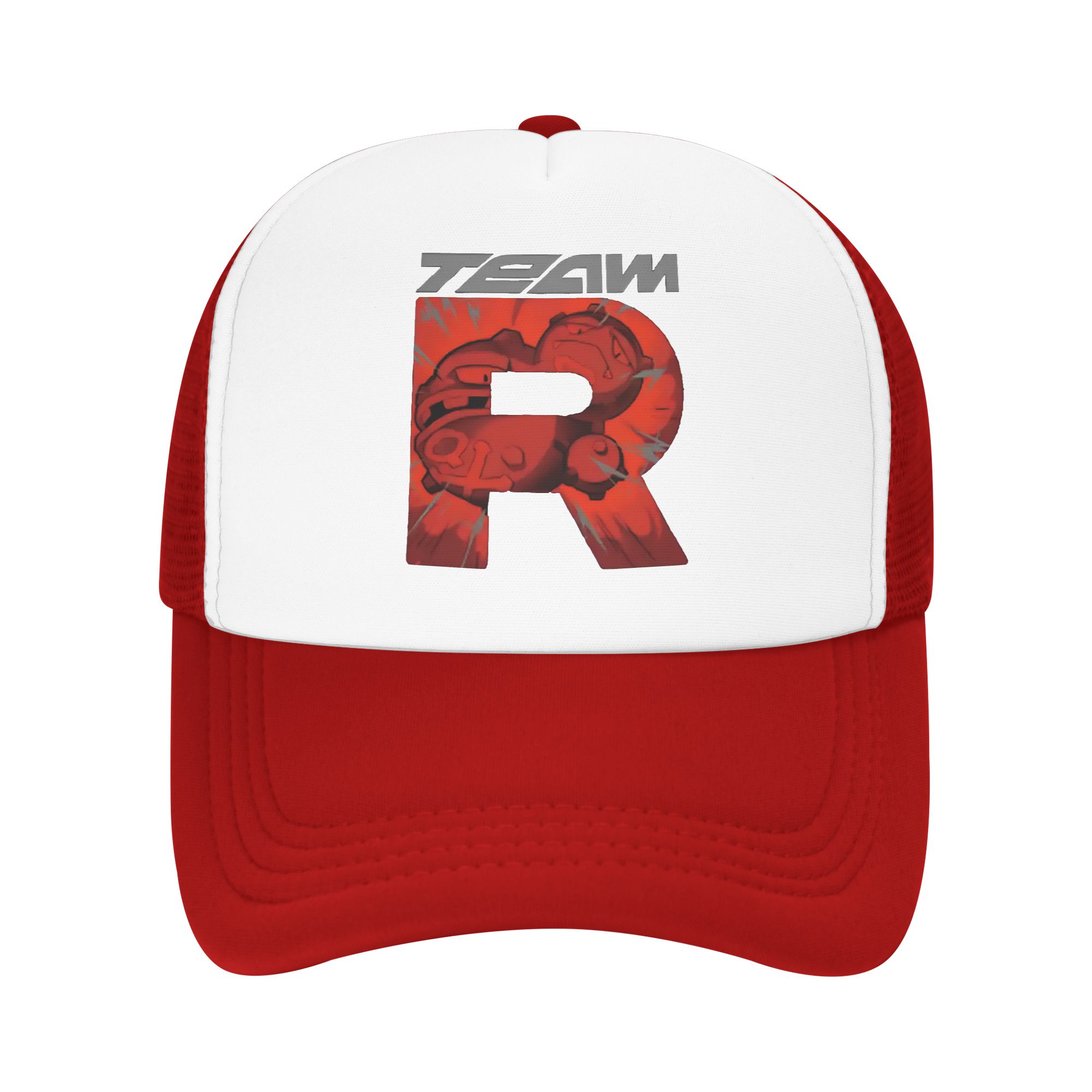 team rocket logo letter R POKE - Trucker Cap Mesh ulasan dan harga
