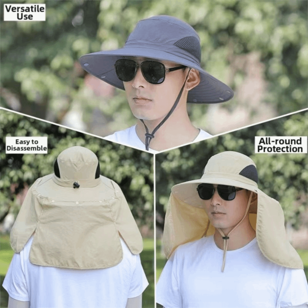 Fashion Cloth Men Sun Hat Big  - Bucket Hat Cotton ulasan dan harga