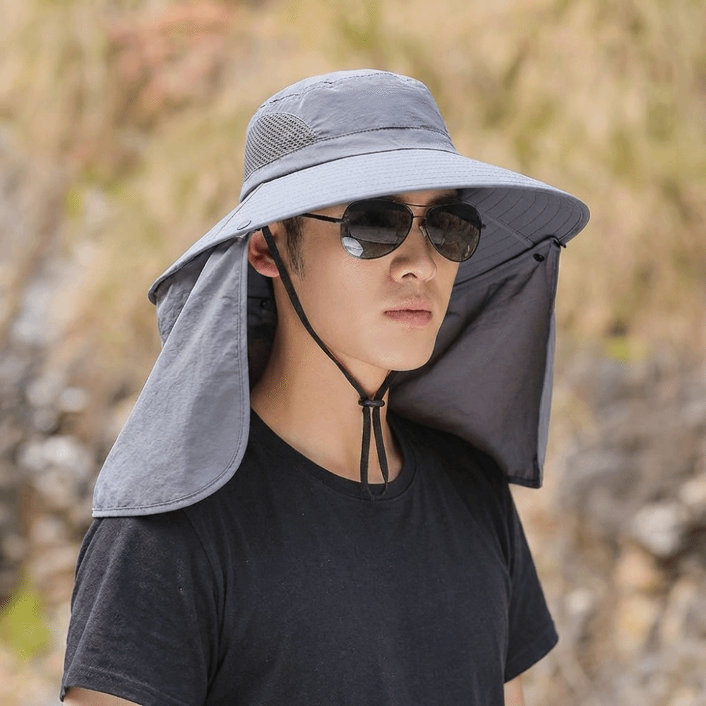 Fashion Cloth Men Sun Hat Big  - Bucket Hat Cotton ulasan dan harga