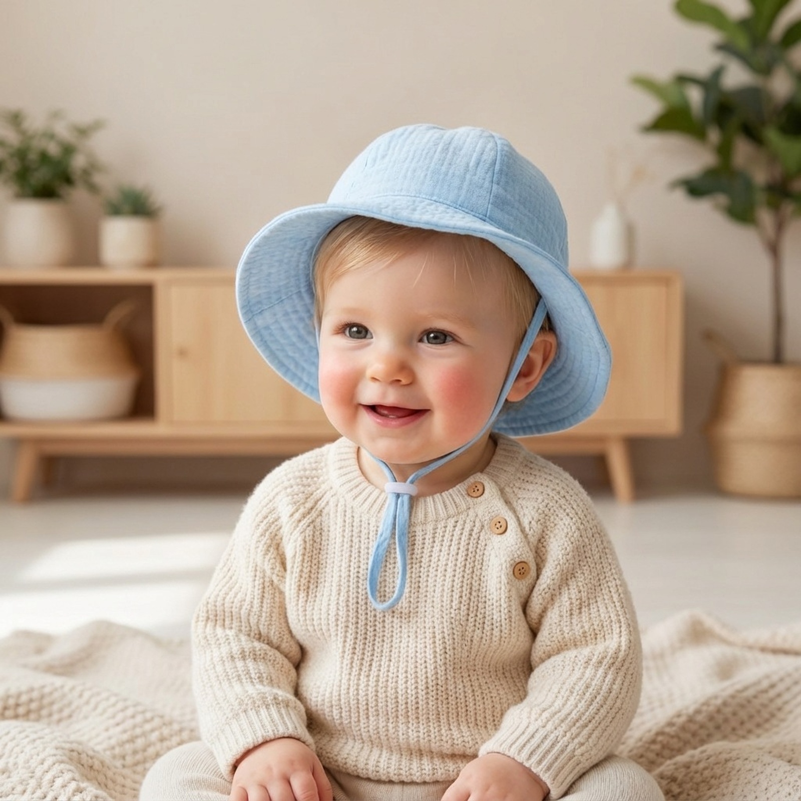 Kids' Baby Solid Color Soft Fo - Visor Sun Hat ulasan dan harga
