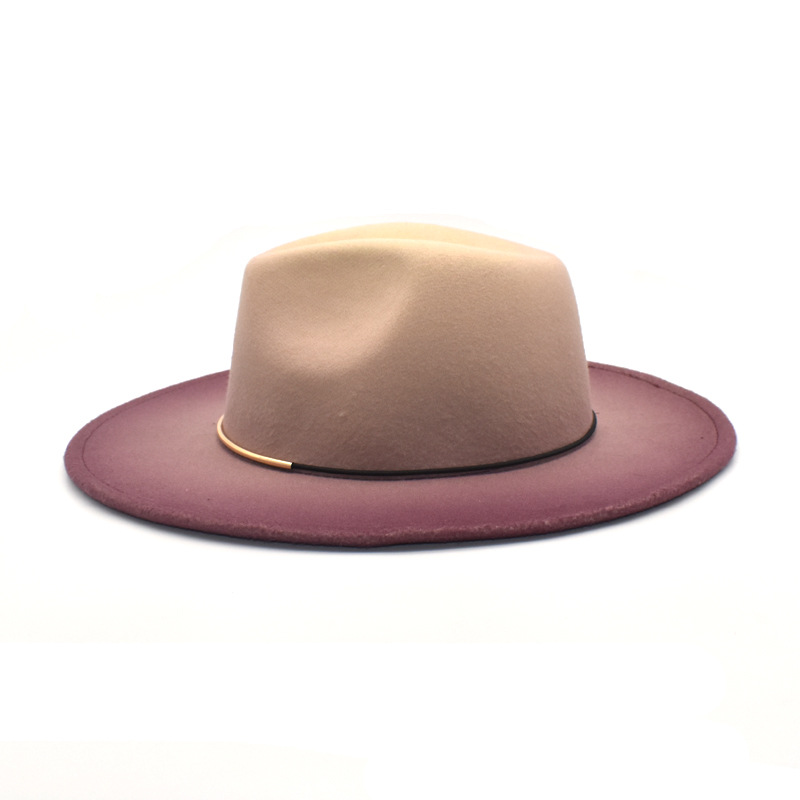 Gradient Large Brim Wool Vinta - Fedora Hat Wool ulasan dan harga