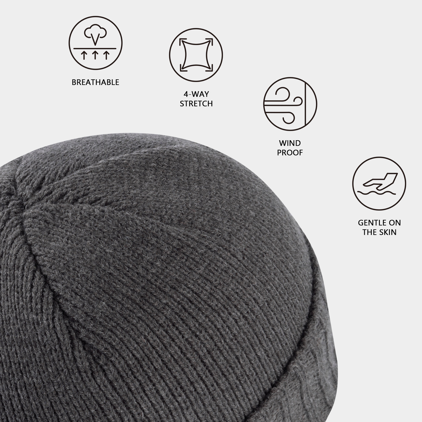 BASSDASH Winter Beanie Hats wi - Beanie Cuffed Knit ulasan dan harga