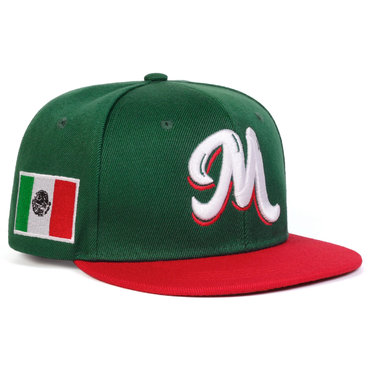 M Letter Embroidered Snapback  - Snapback Hat Flat ulasan dan harga