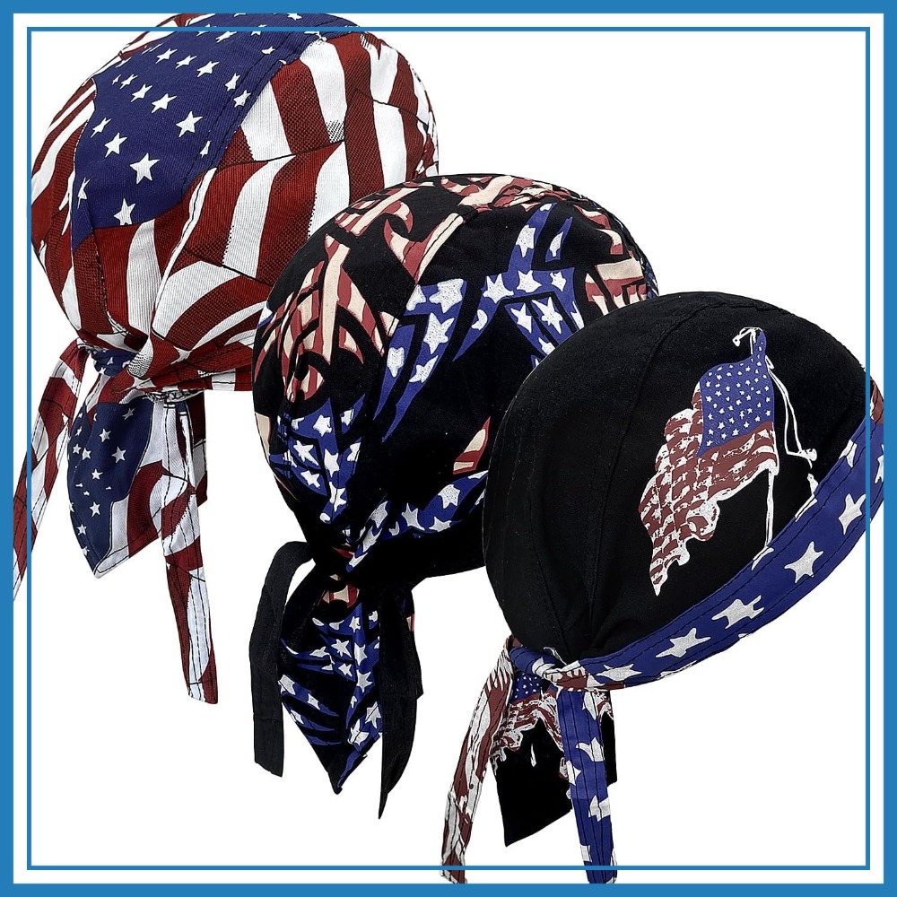 3 Pack Doo Rags for Men, Skull - Skull Cap Helmet Liner ulasan dan harga