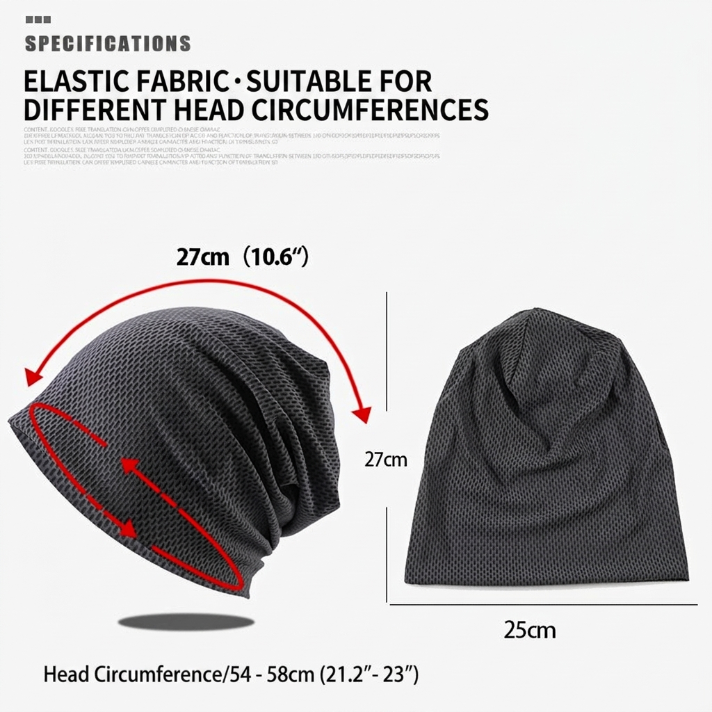 Breathable Mesh Running Beanie - Skull Cap Helmet Liner ulasan dan harga