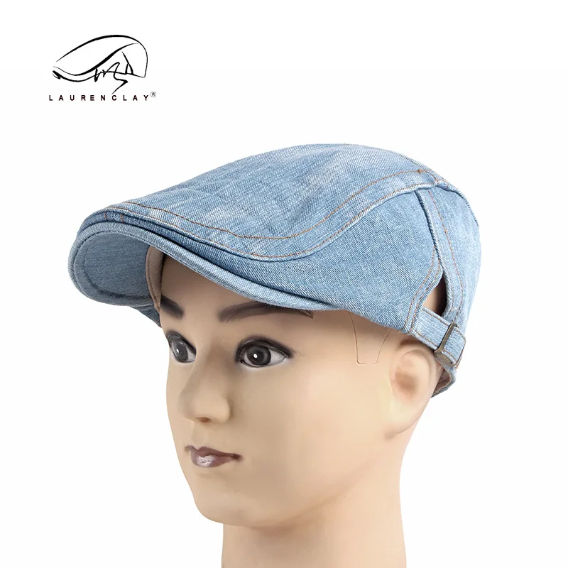 Denim Newsboy Hats Adjustable  - Newsboy Cap Ivy ulasan dan harga