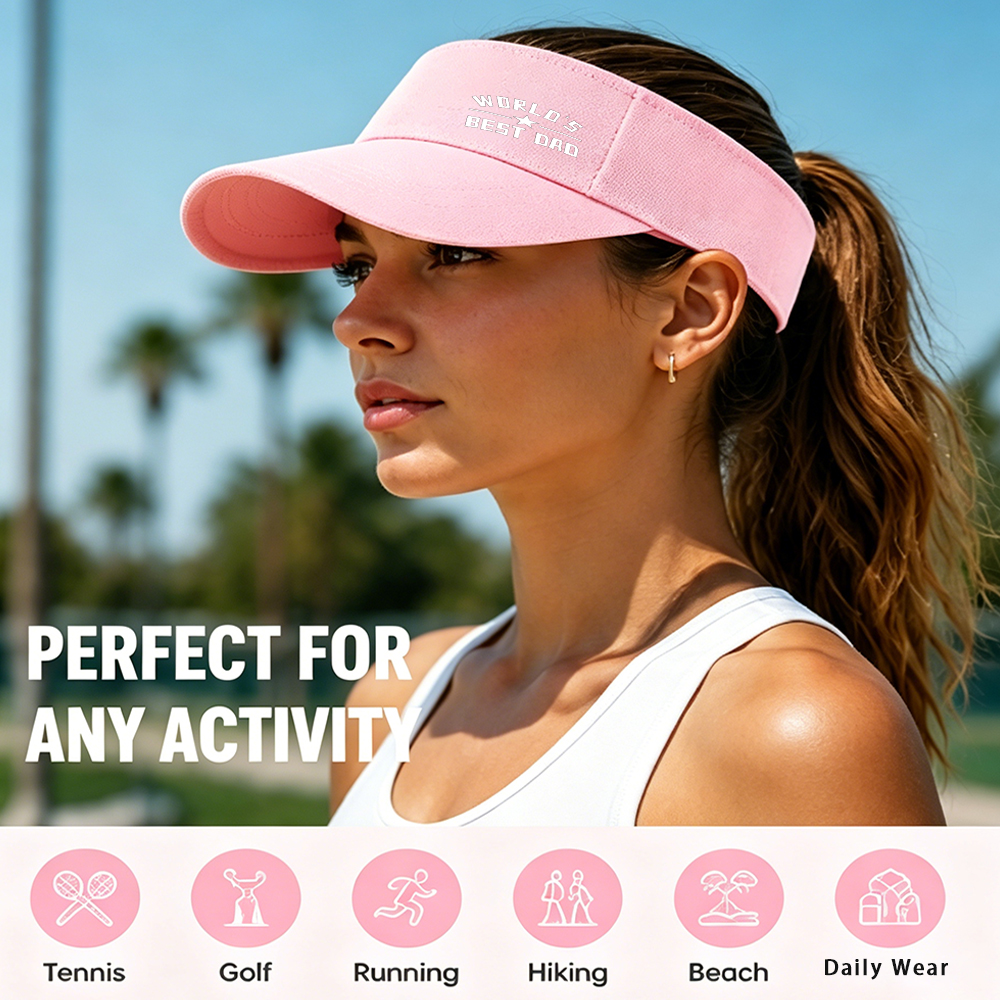 1PC Pink Unisex World's Best D - Golf Cap Dad ulasan dan harga