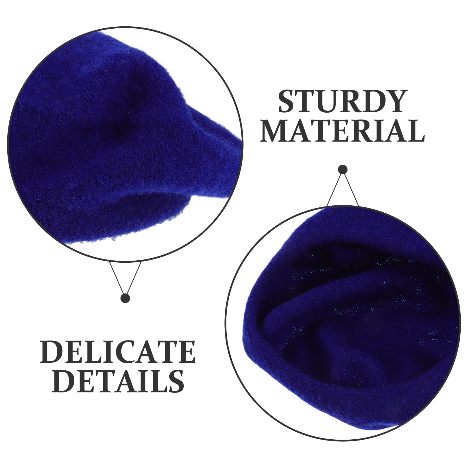 French Beret Hat for Women Nav - Beret French Wool ulasan dan harga