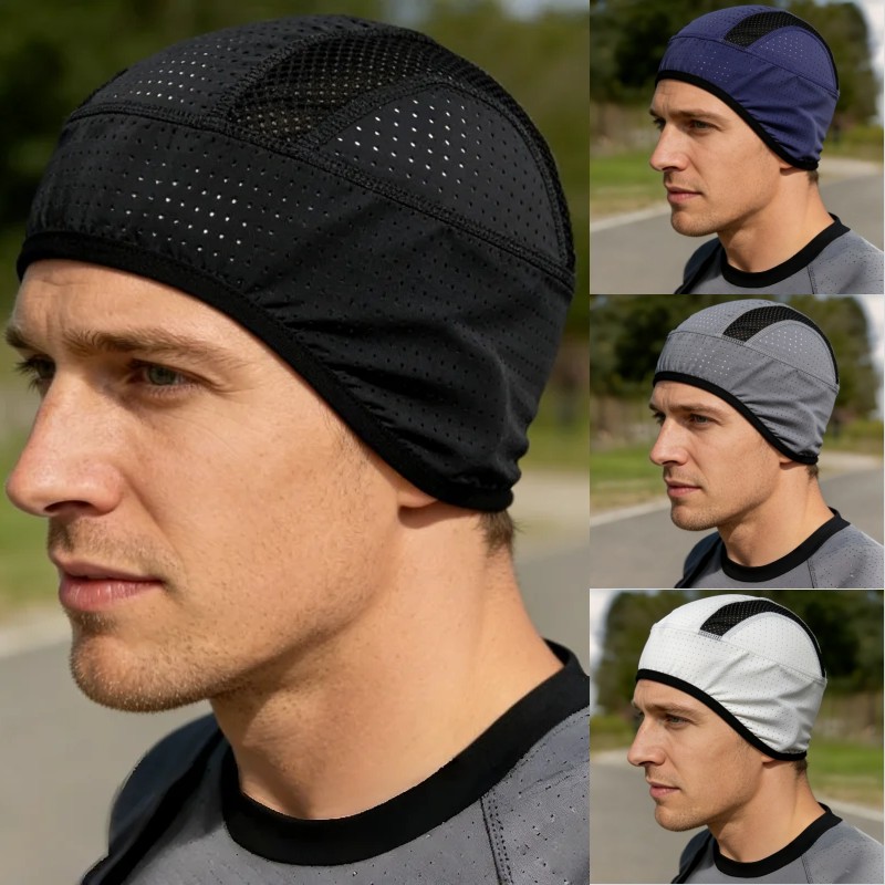 Summer Breathable Mesh Quick D - Skull Cap Helmet Liner ulasan dan harga