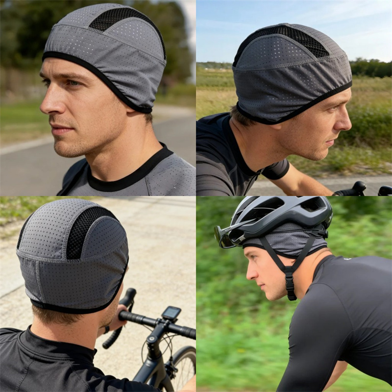 Summer Breathable Mesh Quick D - Skull Cap Helmet Liner ulasan dan harga