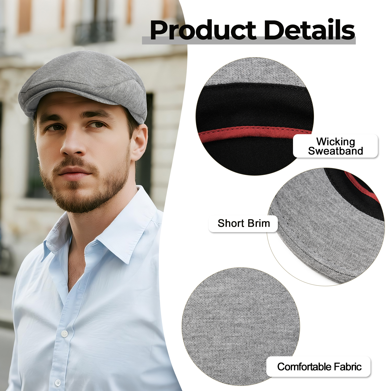 JGAGOUL Classic Newsboy Cap fo - Newsboy Cap Ivy ulasan dan harga