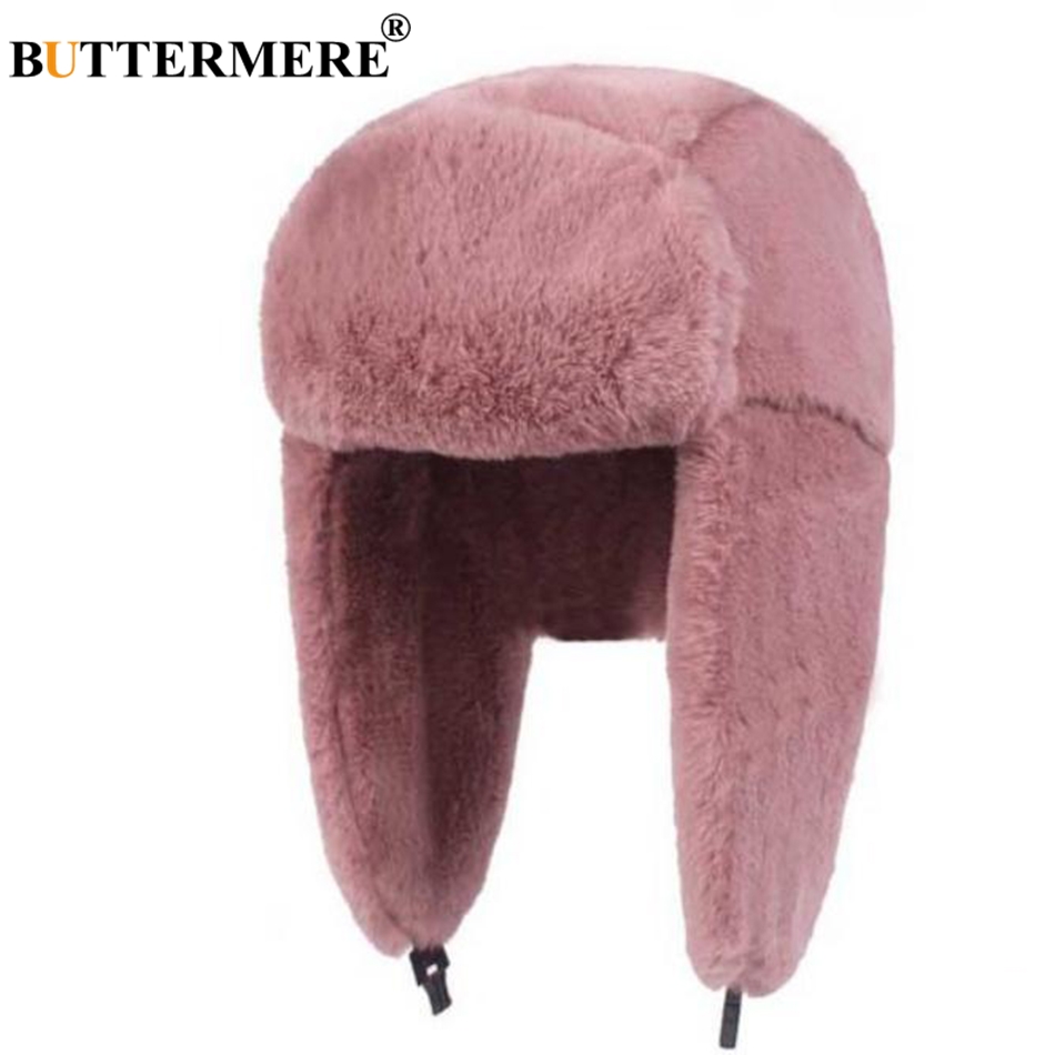 BUTTERMERE Fur Caps Women Bomb - Winter Trapper Hat ulasan dan harga