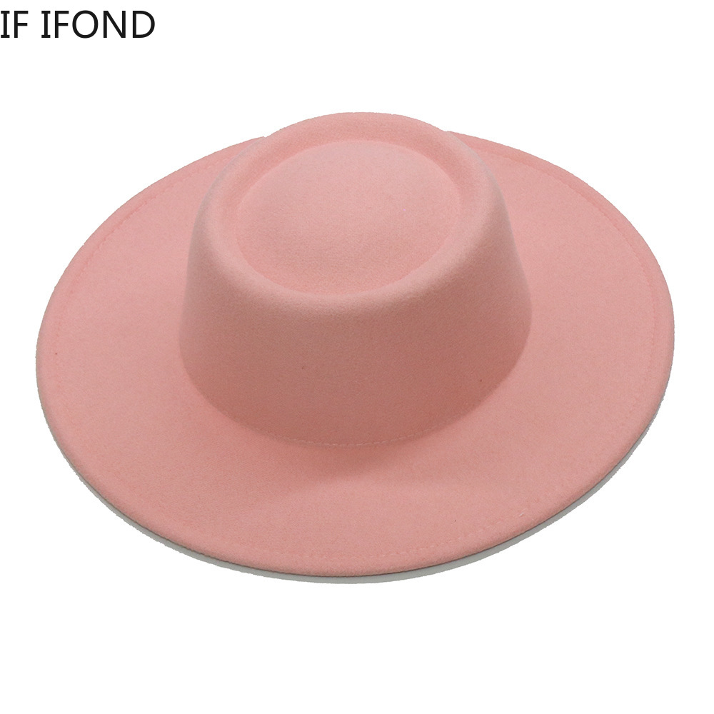 Fedora Hats Men Women 8.5CM Wi - Fedora Hat Wool ulasan dan harga