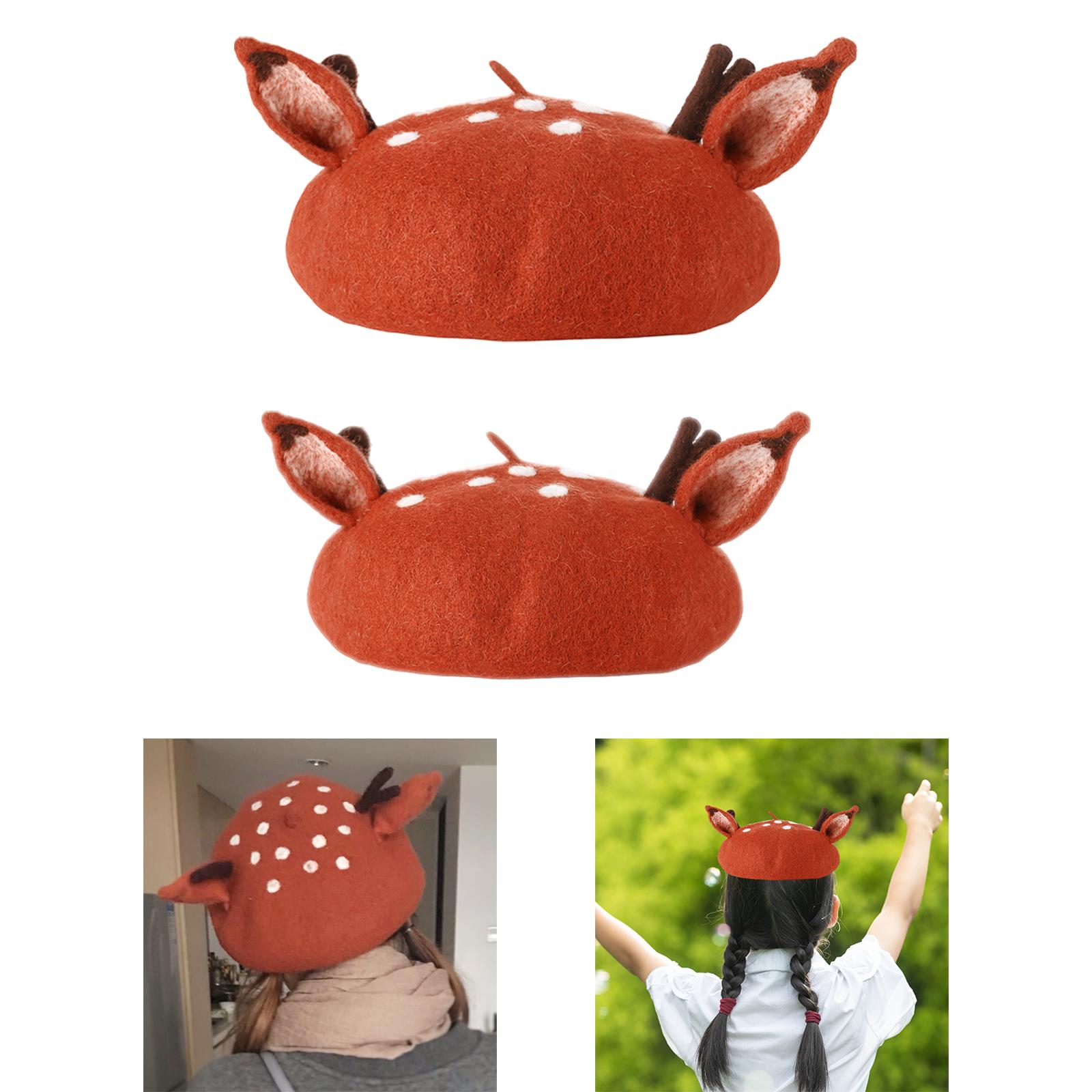 Beret Hat Portable Winter Warm - Beret French Wool ulasan dan harga