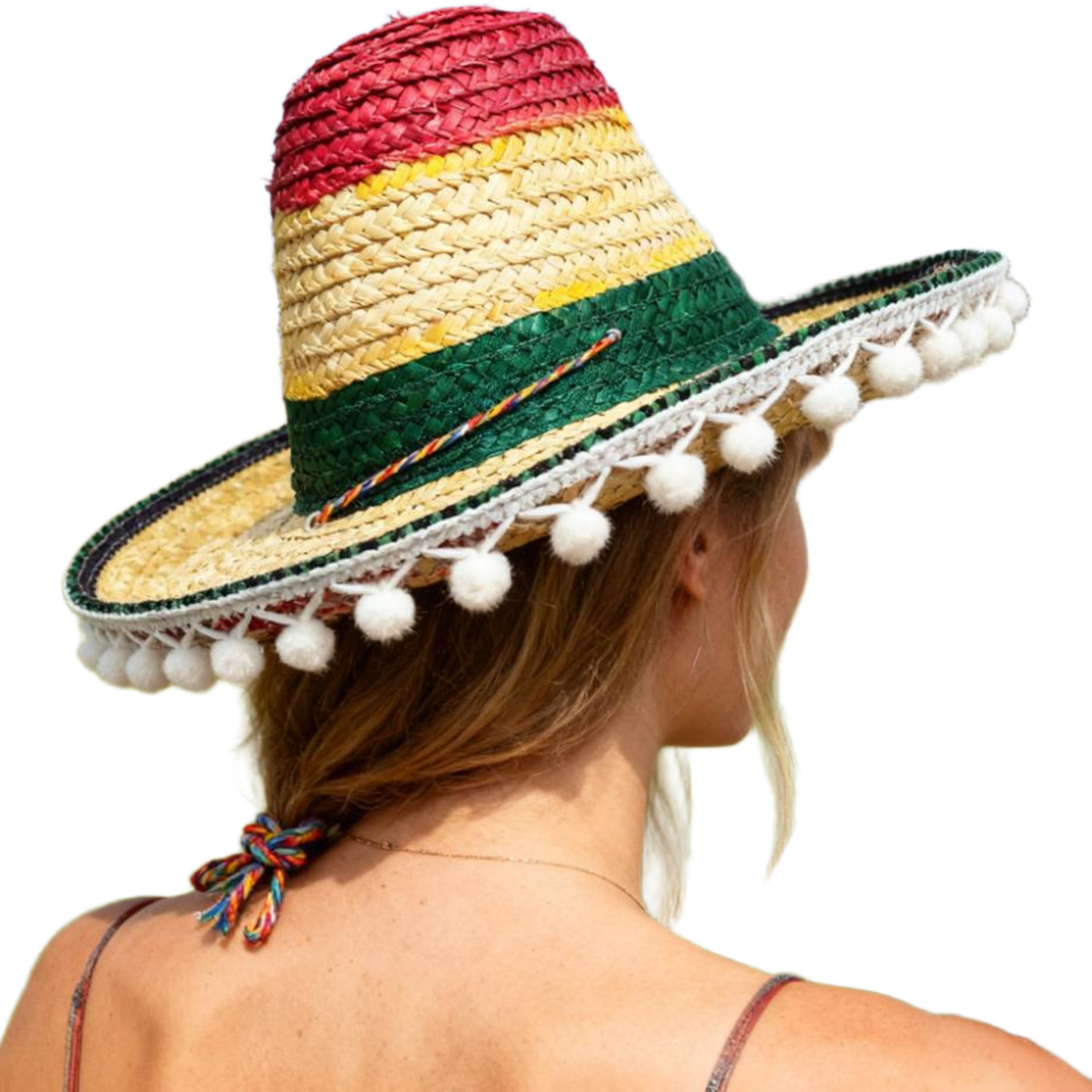 Mexican Straw Hat Carnival Wid - Sun Hat Wide Brim ulasan dan harga