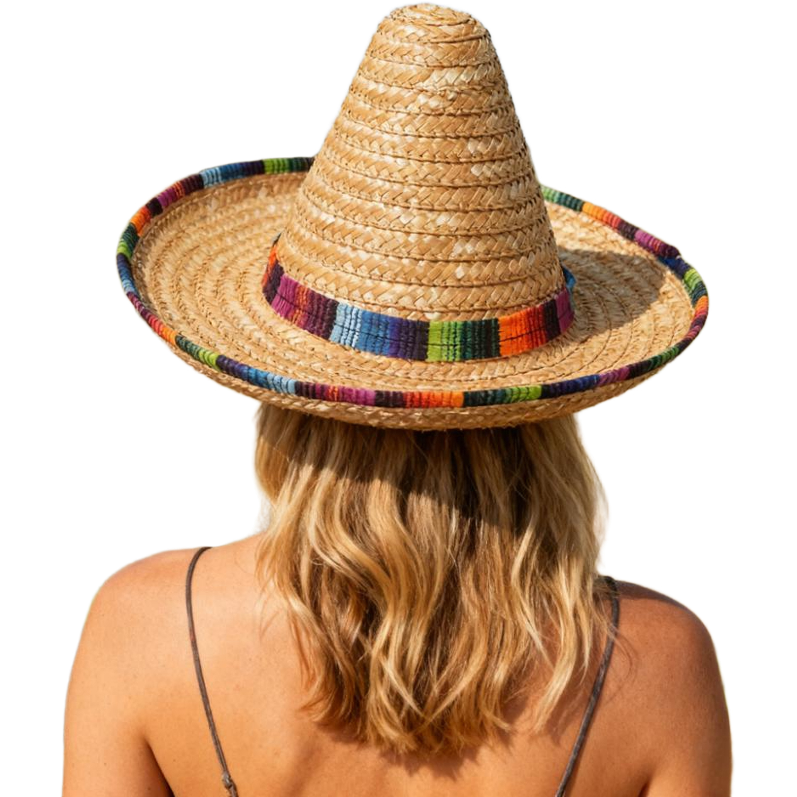Mexican Straw Hat Carnival Wid - Sun Hat Wide Brim ulasan dan harga