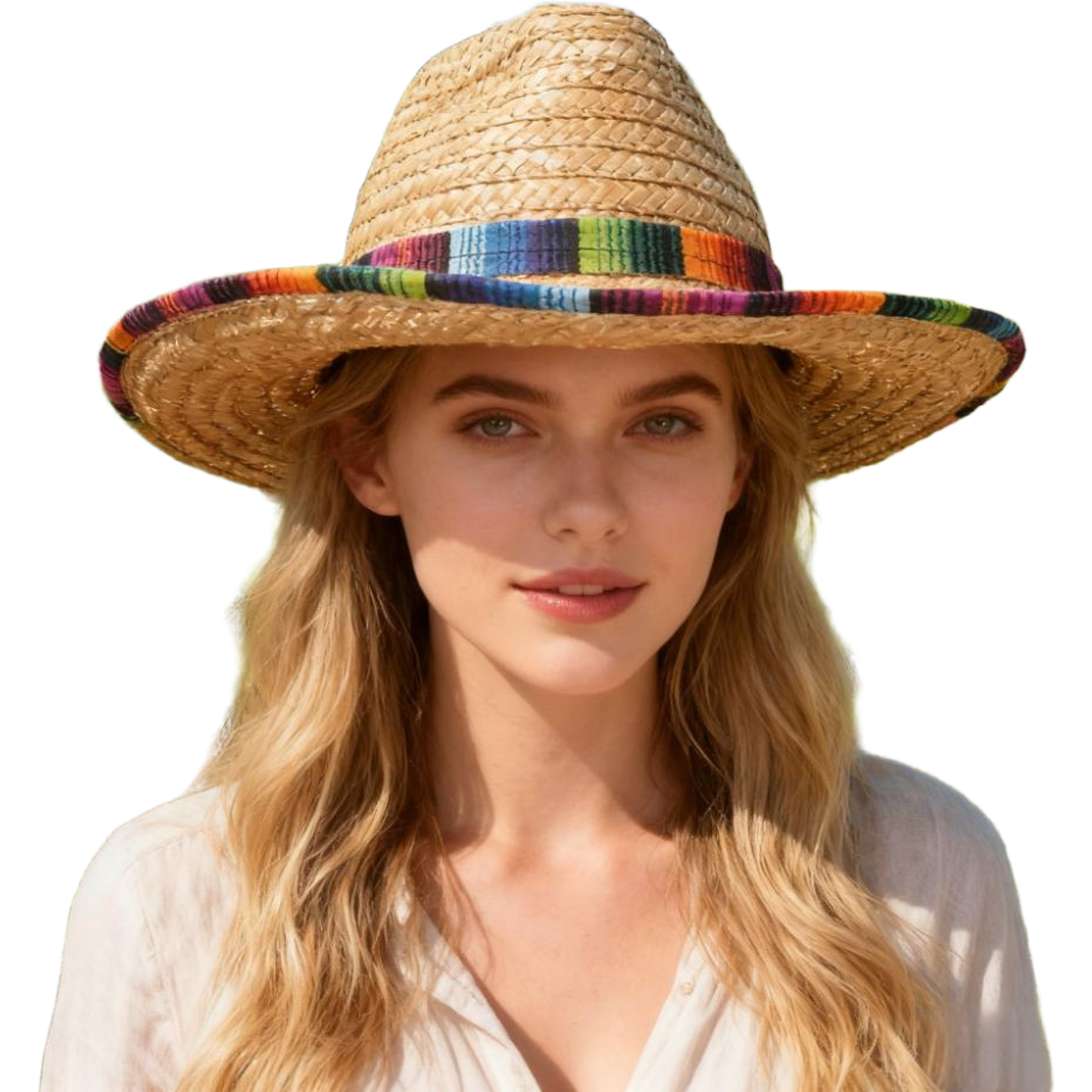 Mexican Straw Hat Carnival Wid - Sun Hat Wide Brim ulasan dan harga