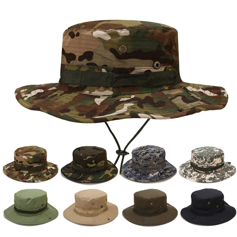Tactical Camouflage Fishing Ca - Boonie Hat Tactical ulasan dan harga