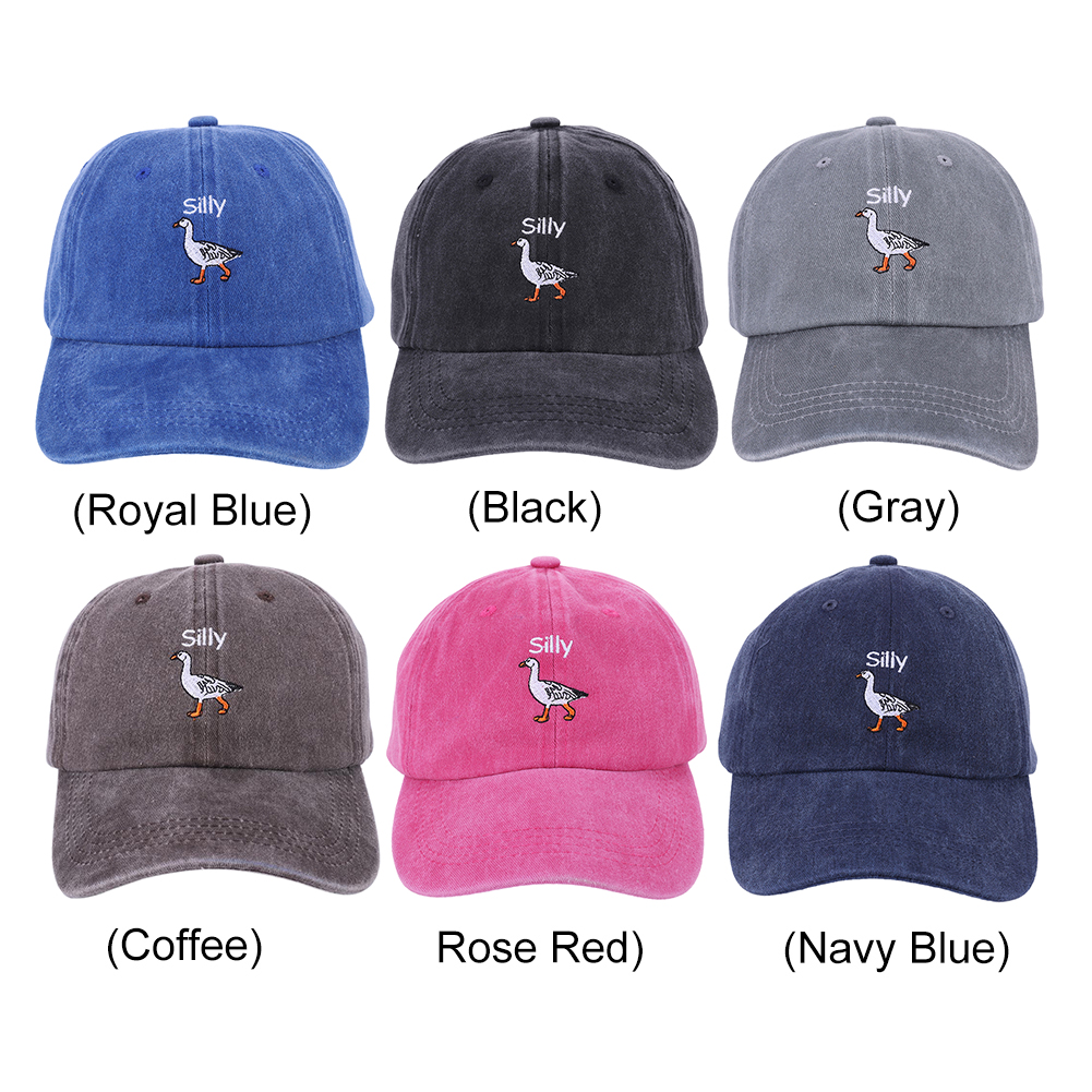 Embroidered Silly Goose Baseba - Dad Hat Cotton ulasan dan harga