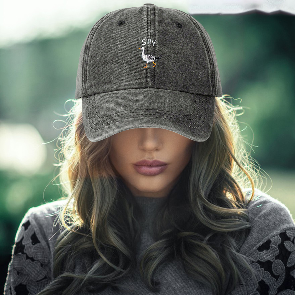Embroidered Silly Goose Baseba - Dad Hat Cotton ulasan dan harga