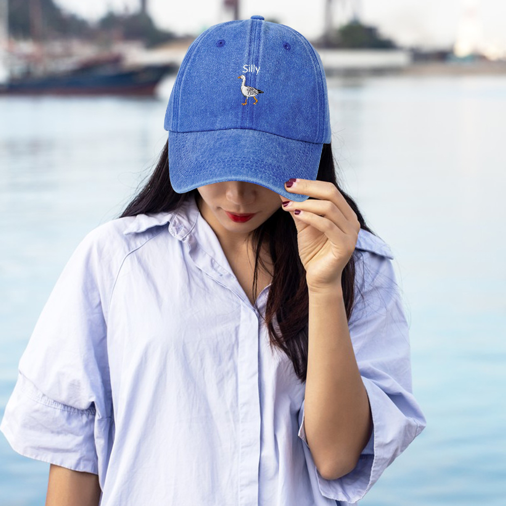 Embroidered Silly Goose Baseba - Dad Hat Cotton ulasan dan harga