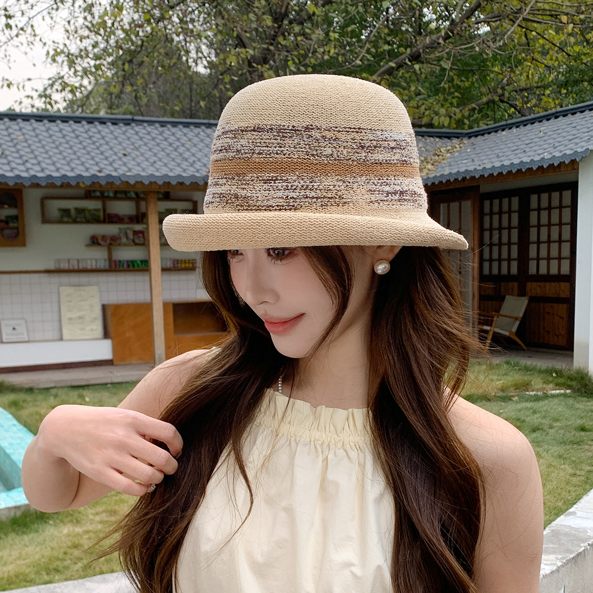 Straw  Fedora Hat  Bowler hat  - Fedora Hat Wool ulasan dan harga