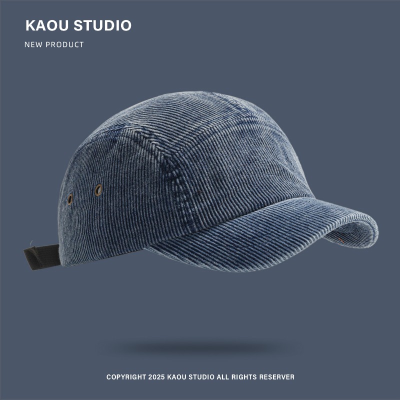 Japanese Retro Solid Color Cor - Corduroy Cap 5 Panel ulasan dan harga