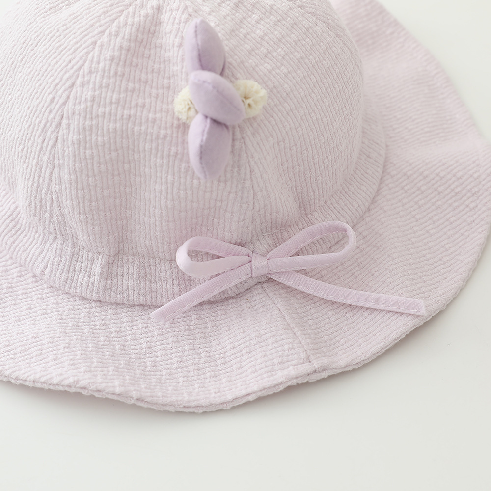 Baby Girls Sun Hat 48cm 6-24 M - Bucket Hat Cotton ulasan dan harga
