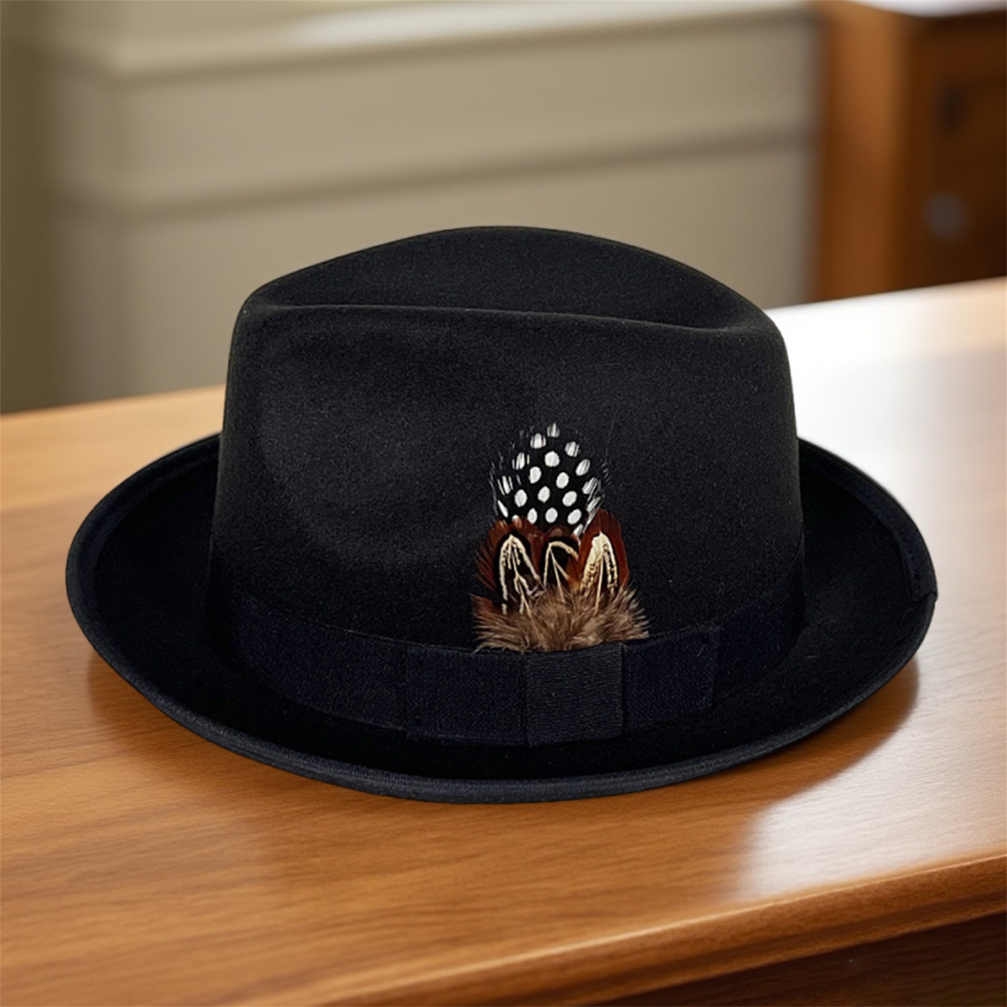 Vintage Style Wool Fedora Hat  - Fedora Hat Wool ulasan dan harga