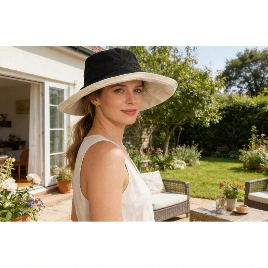 Womens Reversible Wide Brim Be - Sun Hat Wide Brim ulasan dan harga