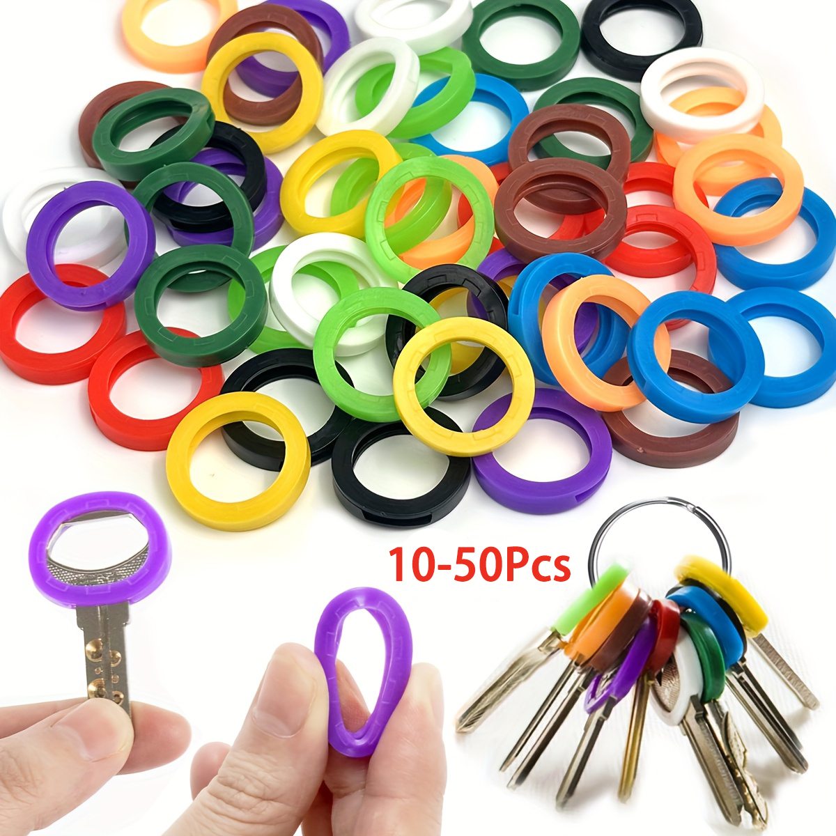 10-50Pcs Key Cap Covers Durabl - Snapback Hat Flat ulasan dan harga